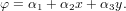 φ = α + α x+ α y.      1   2    3