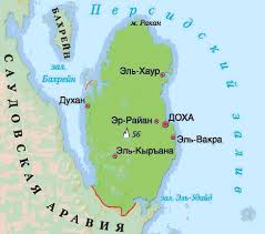 Карта Катара