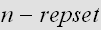$n-repset$