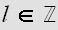$l\in \U{2124} $