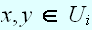 $x,y\in U_{i}$
