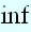 $\inf $