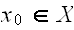 $x_{0}\in X$