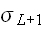 $\sigma _{L+1}$