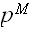 $p^{M}$
