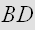 $BD$
