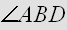 $\angle ABD$