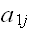 $a_{1j}$