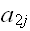 $a_{2j}$
