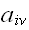 $a_{i\nu }$