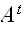 $A^{t}$