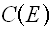 $C\left( E\right) $