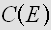 $C\left( E\right) $