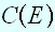 $C\left( E\right) $