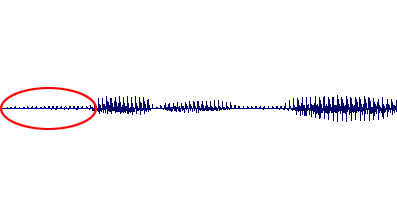 Шумоподавление. Исходный фрагмент. Аудиоредактор Sony Sound Forge Pro 10